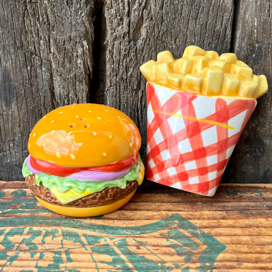 【USA vintage】Salt & Pepper burger & french fries