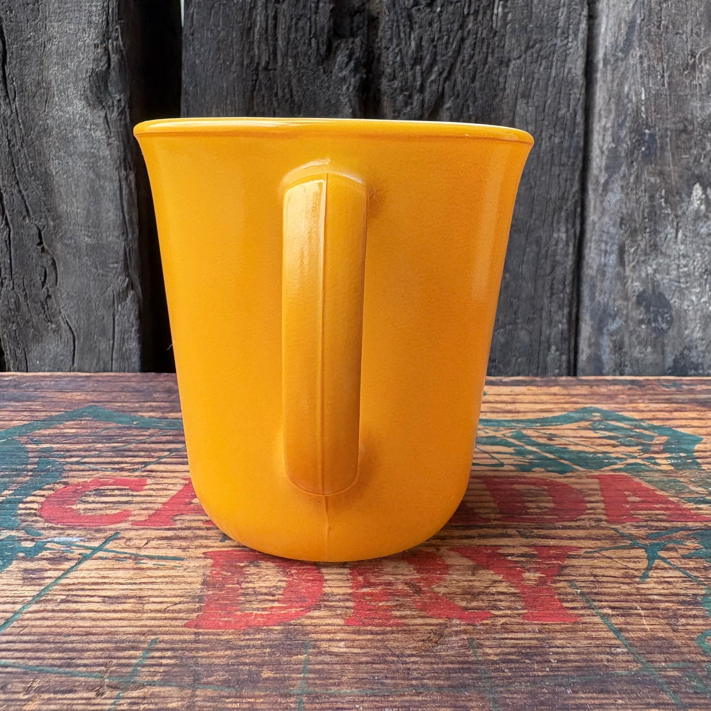 【USA vintage】CORNING mugcup yellow