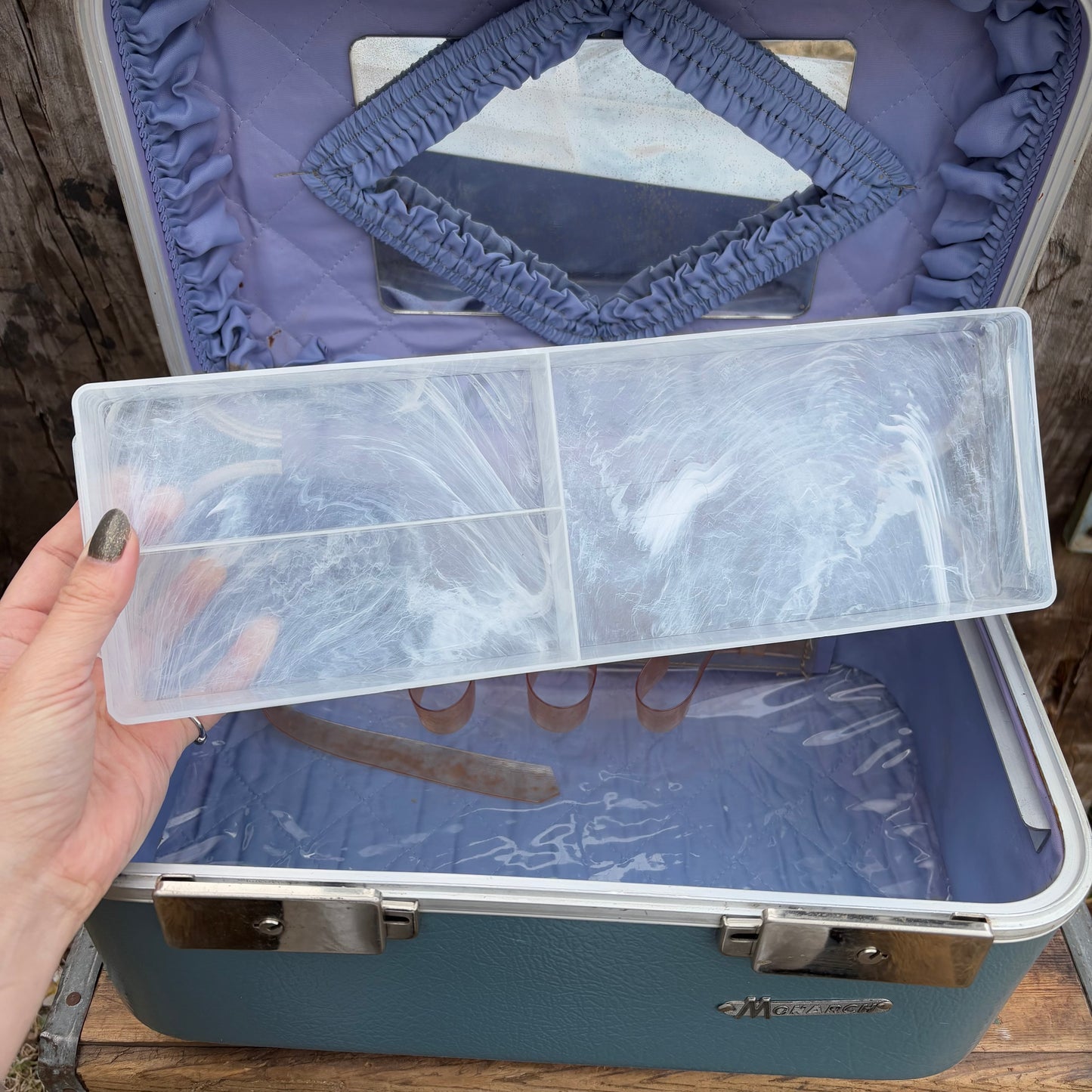 【1950s USA vintage】MONARCH train case