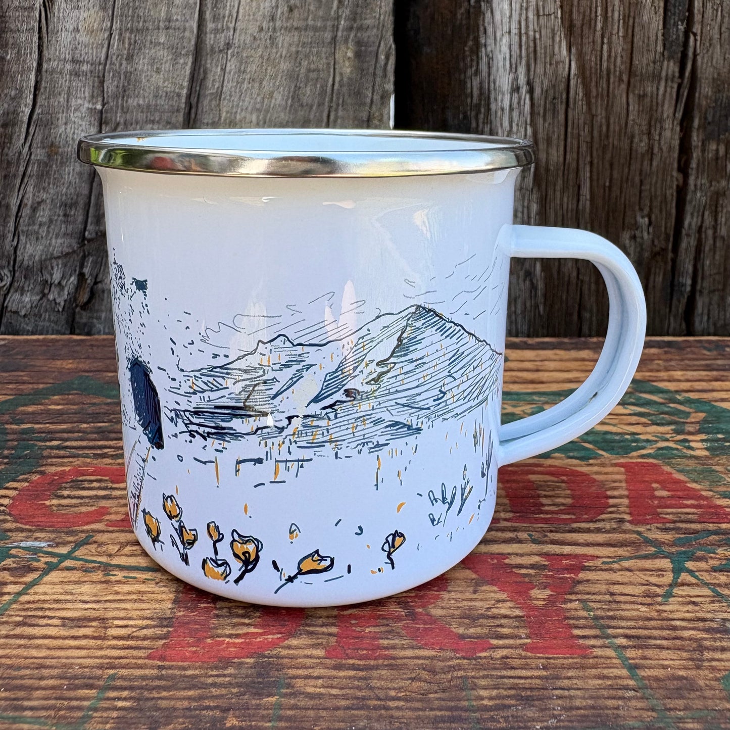 【USA】 enamel mug cup
