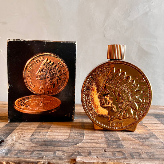 【USA vintage】AVON Indian Head Penny ボトル