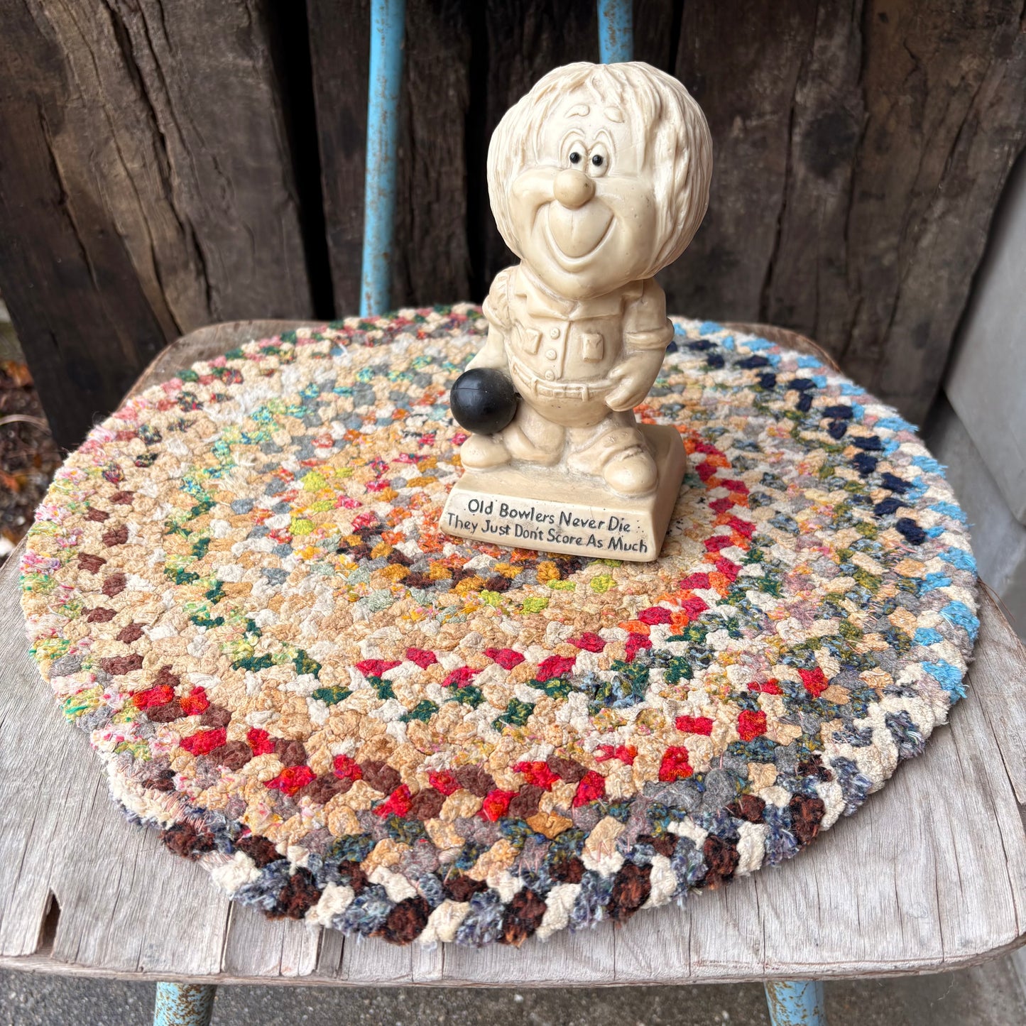 【USA vintage】braided chair pads 2