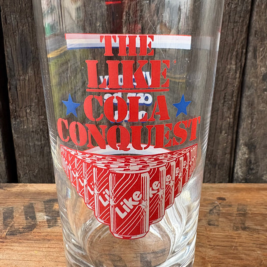 【1980s USA vintage】7up LIKE COLA glass