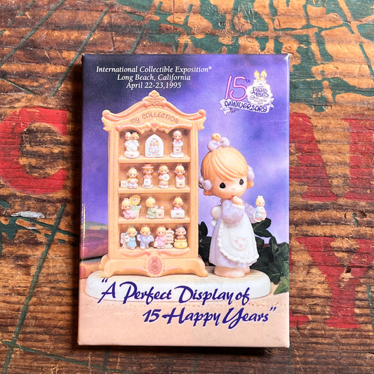 【USA vintage】Precious Moment 15周年記念 缶バッジ