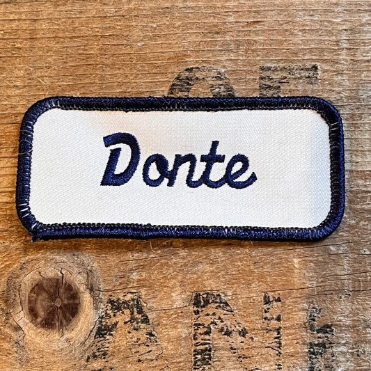 【USA vintage】ワッペン Donte ダンテ