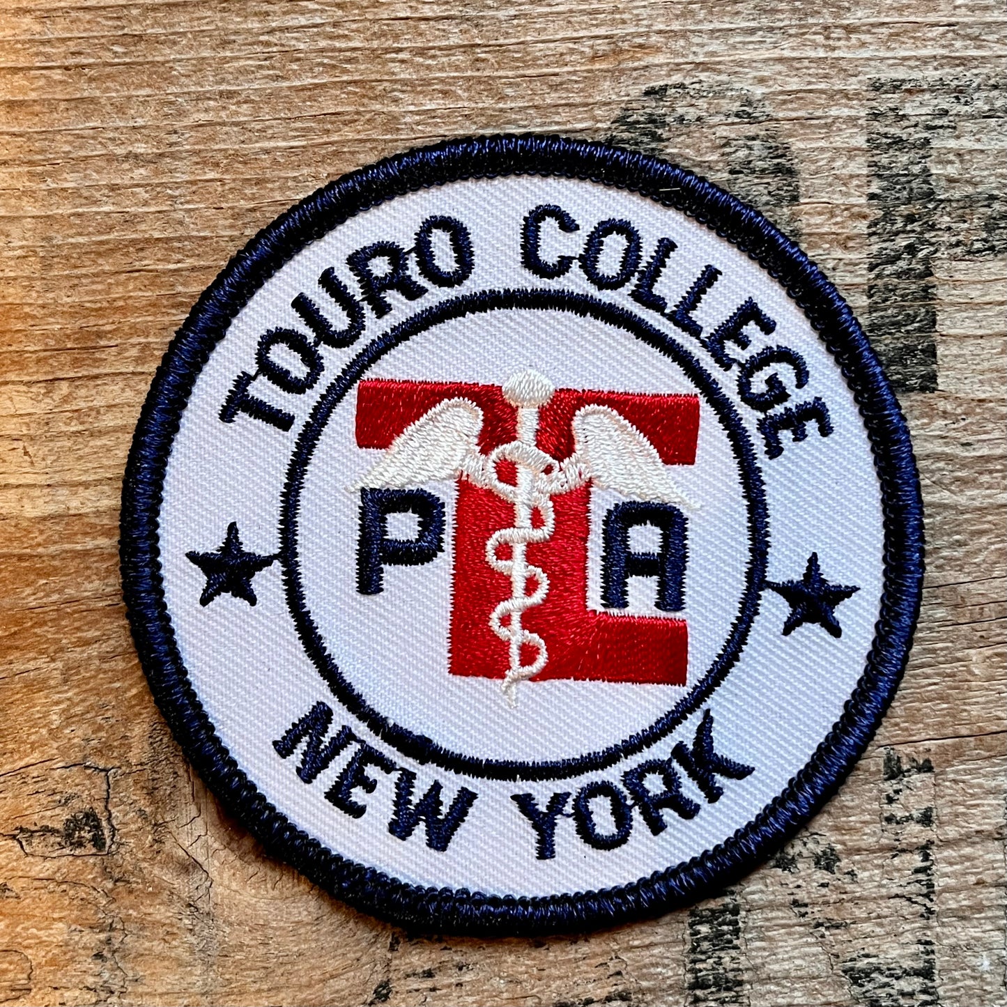 【USA vintage】ワッペン TOURO COLLEGE NEW YORK