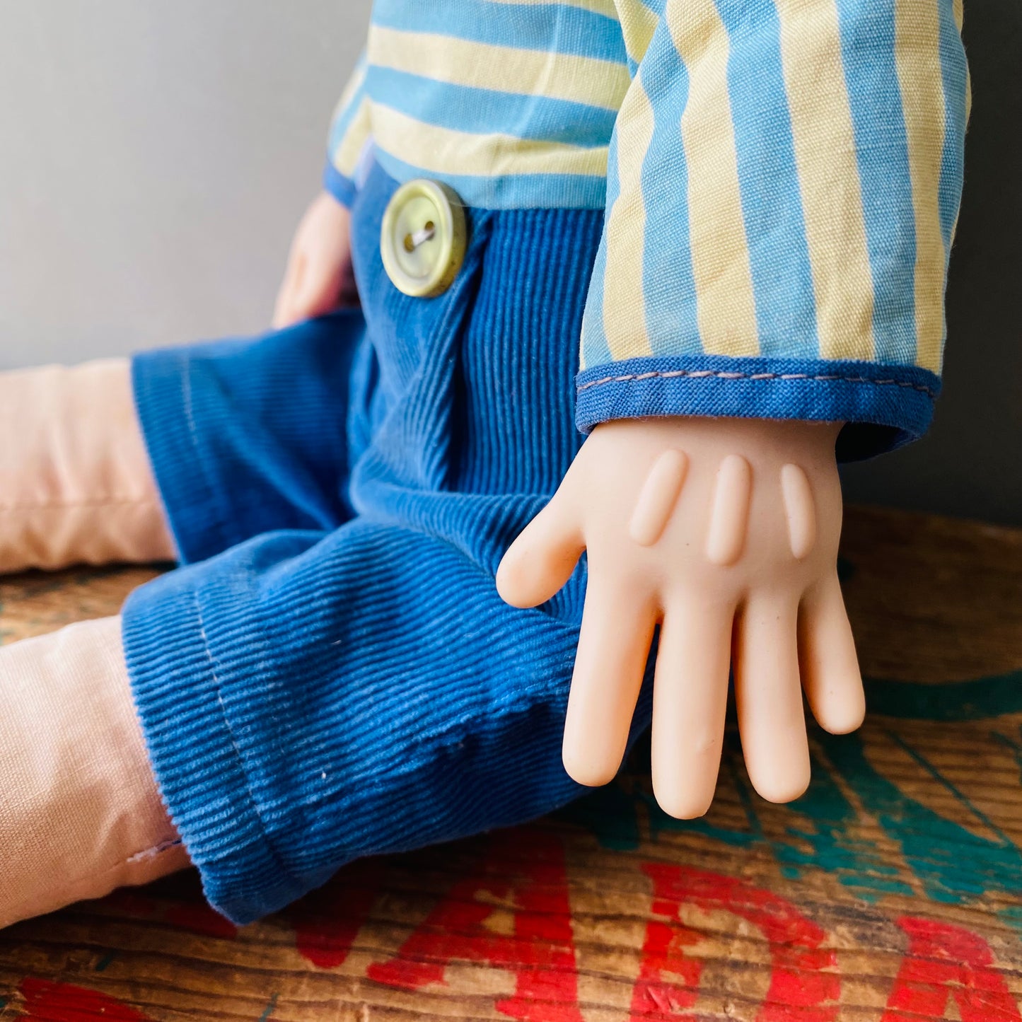 【1965 USA vintage】KNICKER BOCKER rubber face doll ピノキオ