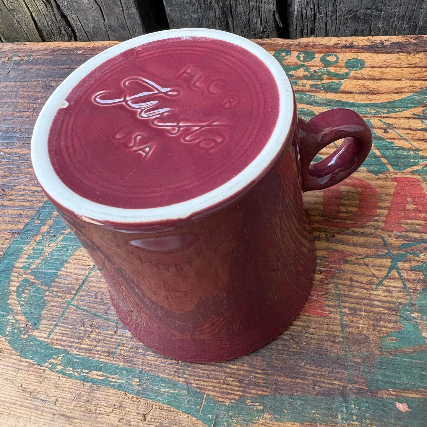 【USA vintage】fiesta mug claret