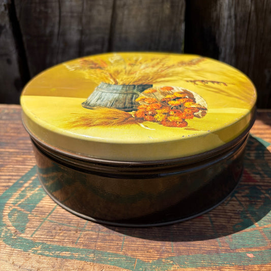 【1970s USA vintage 】Flower tin can