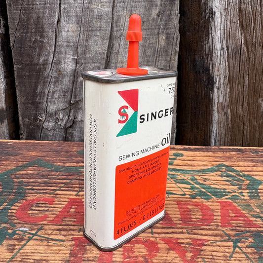 【1970s USA vintage】SINGER oil can