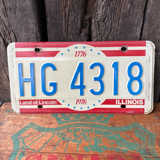 【1970s USA vintage】 Illinois License Plate