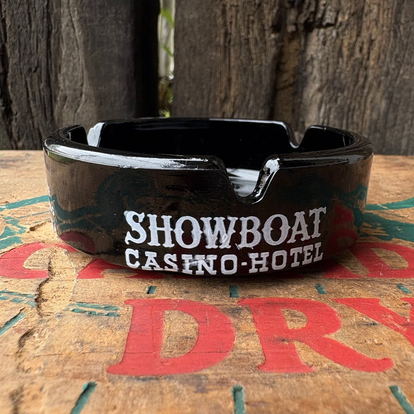 【USA vintage】advertising ashtray SHOWBOAT CASINO-HOTEL