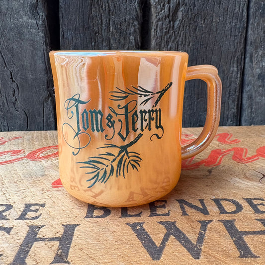 【1951-1960 USA vintage】Fire-King “Peach Lustre” Tom & Jerry Mugcup