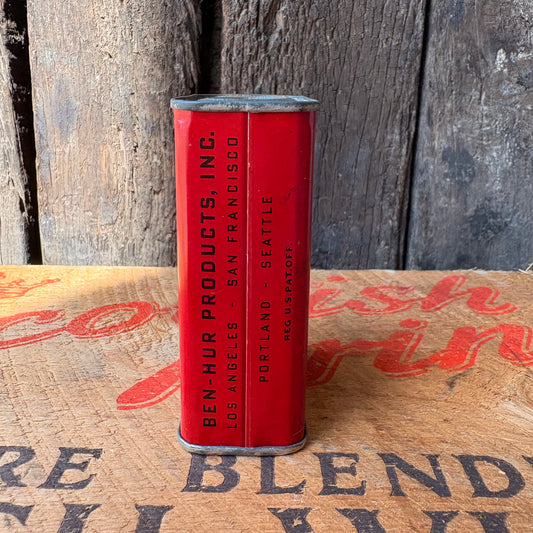【1950s USA vintage】BEN-HUR Spice Tin Cans
