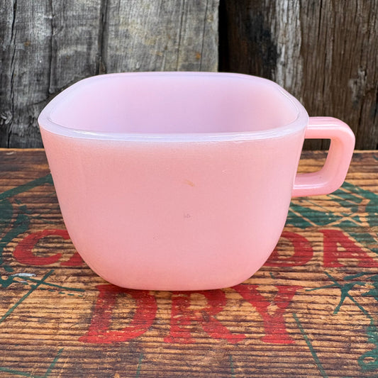 【1960s USA vintage】Glasbake soup mug pink