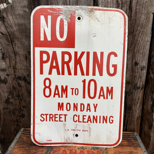 【USA vintage】NO PARKING road sign