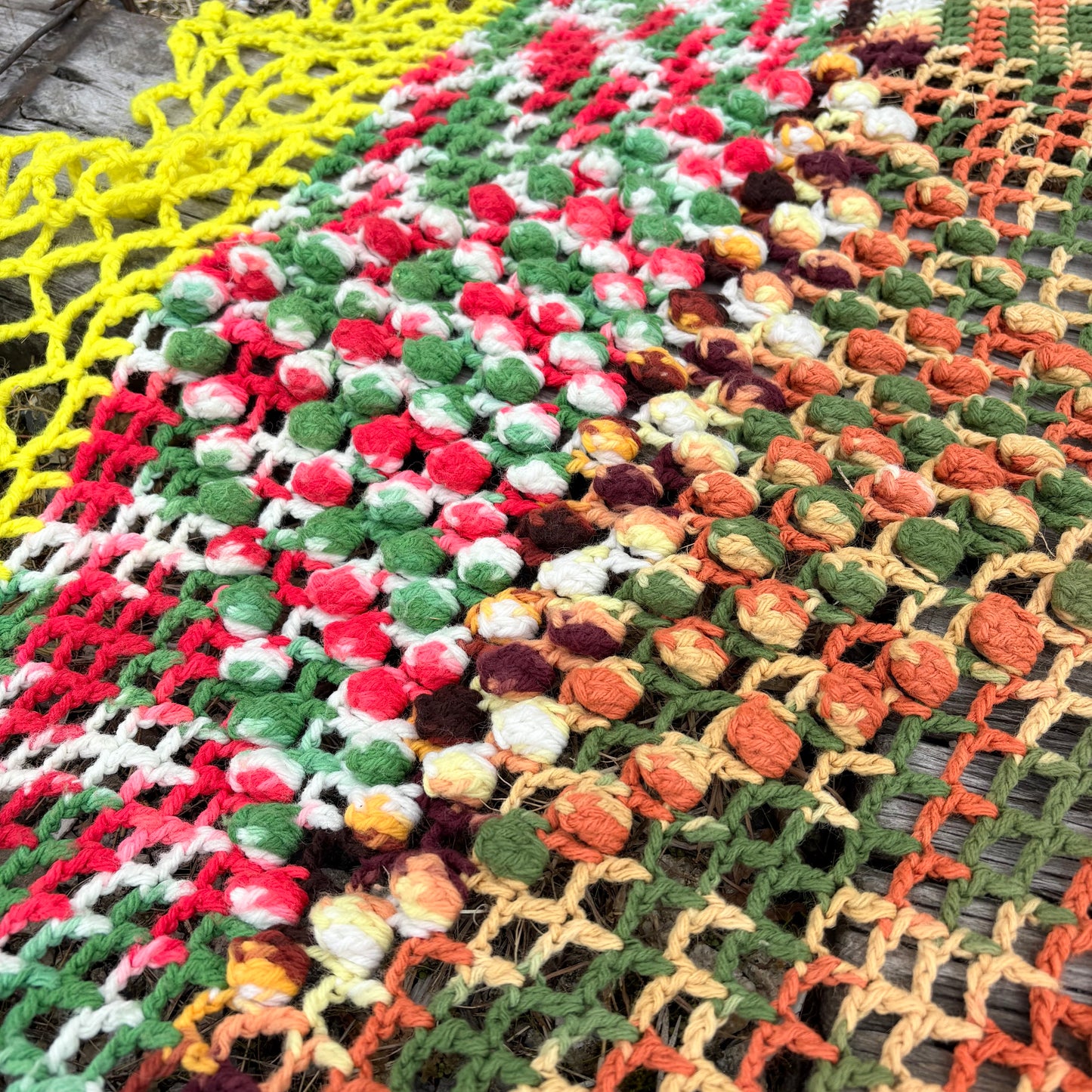 【USA vintage】granny blanket Bigsize