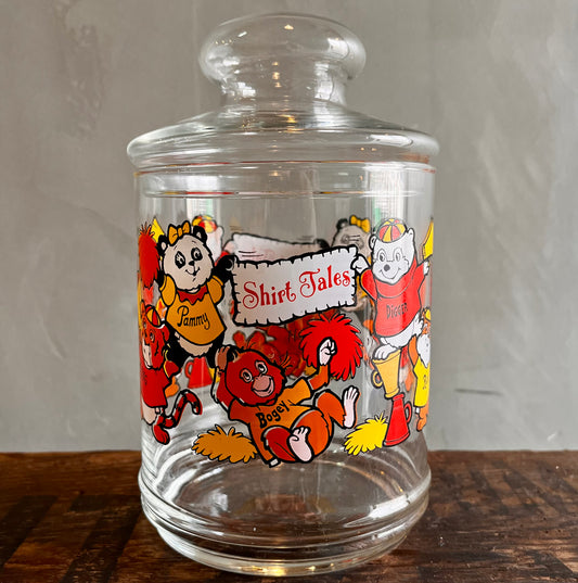 【USA 80s】Hallmark
Shirt Tales Glass Candy Jar ガラスジャー