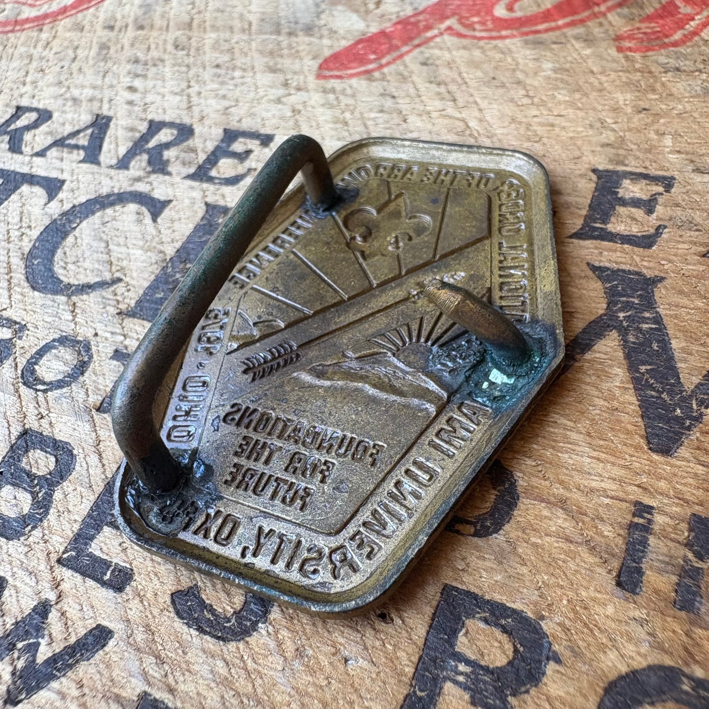 【1973 USA vintage】National Order of the Arrow Conference Boy Scouts Belt Buckle