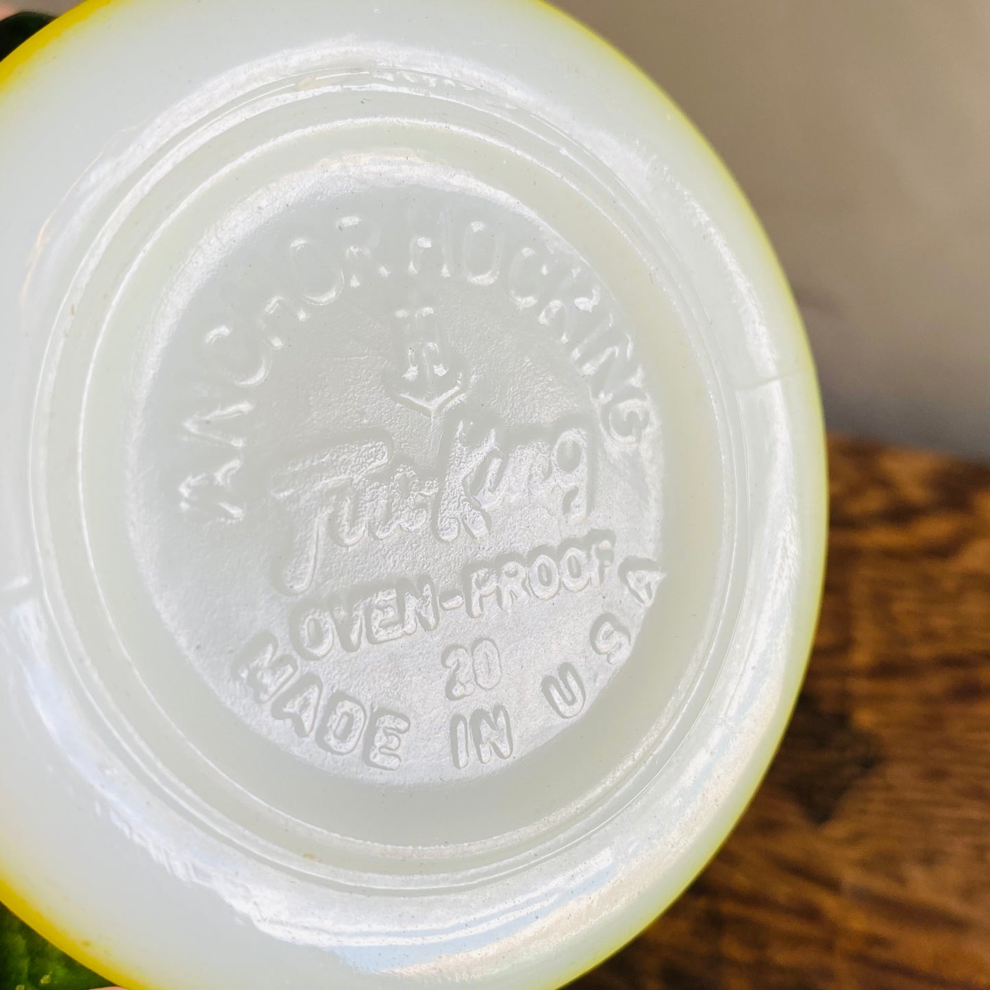 【USA vintage】 FIRE KING ファイヤーキング キンバリー グリーン