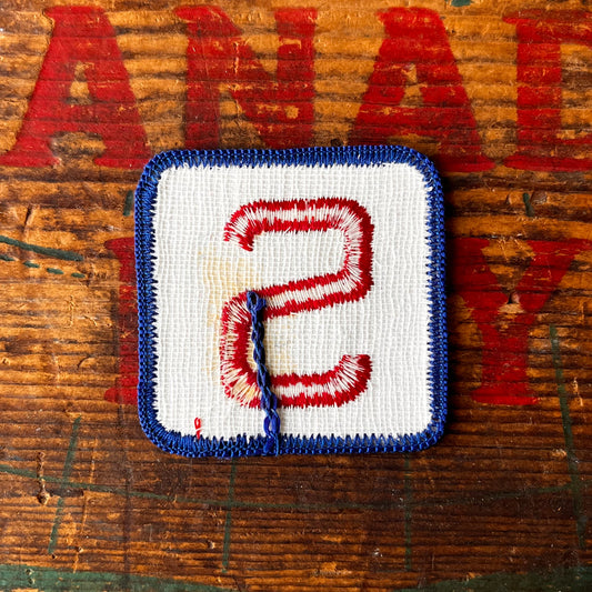 【USA vintage】アルファベットワッペン S