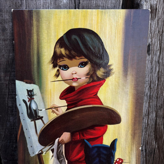 【1960s USA vintage】EDEN BIG EYES wall art 4