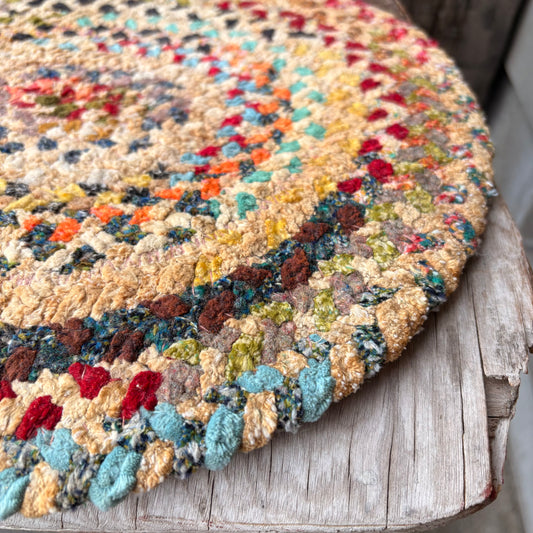 【USA vintage】braided chair pads 3