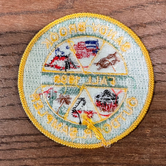 【USA vintage】ワッペン SANDY BROOK OUTDOOR SAMPLER