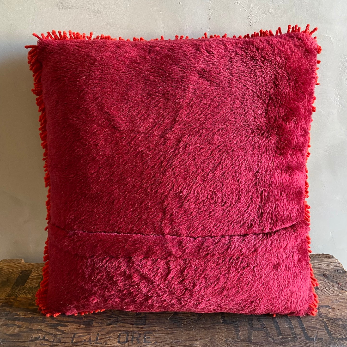 【vintage】latch hook cushion クッション パンダ