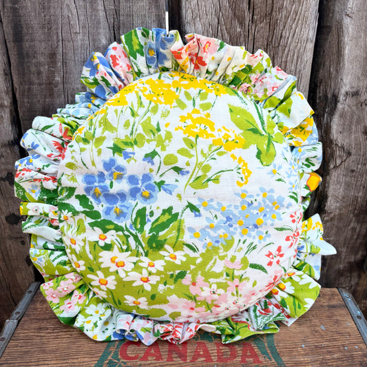 【USA vintage】handmade cushion