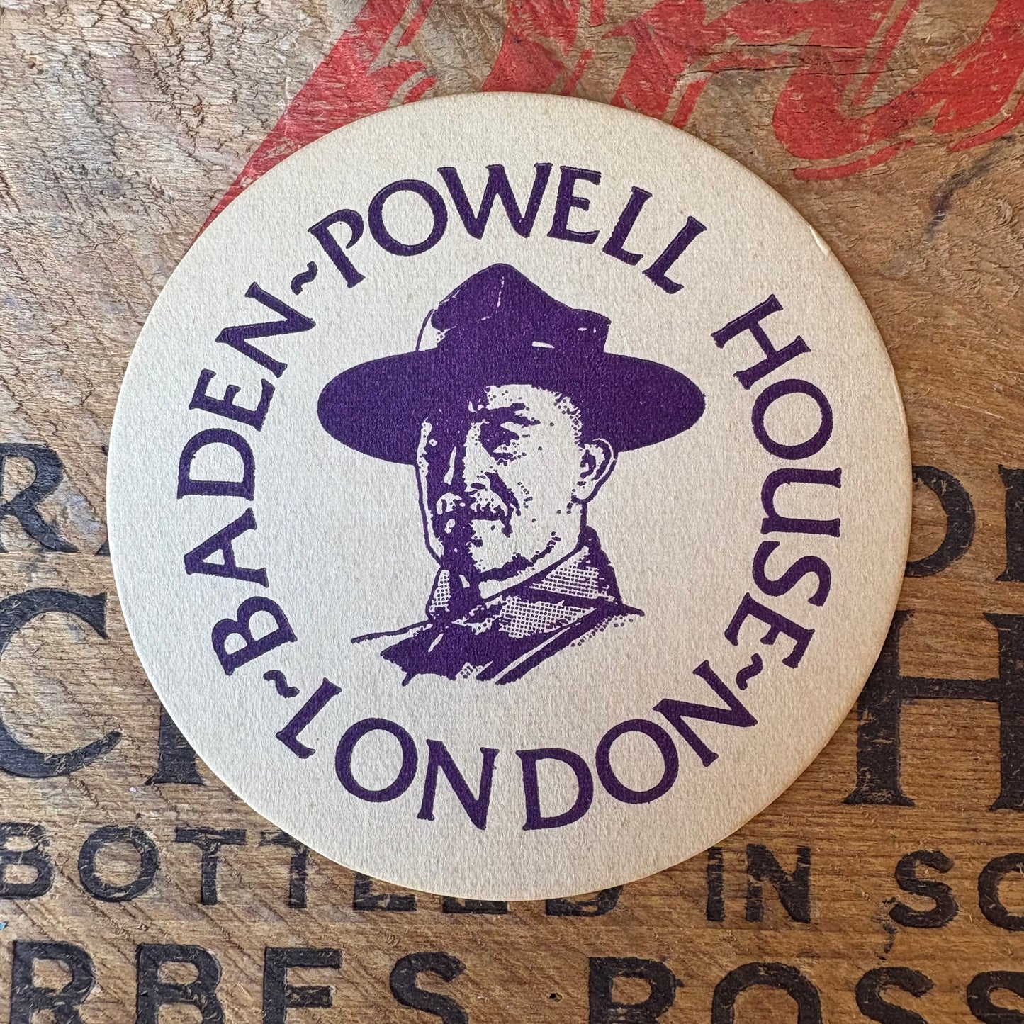 【vintage】Baden-Powell House London Boy Scouts Coaster
