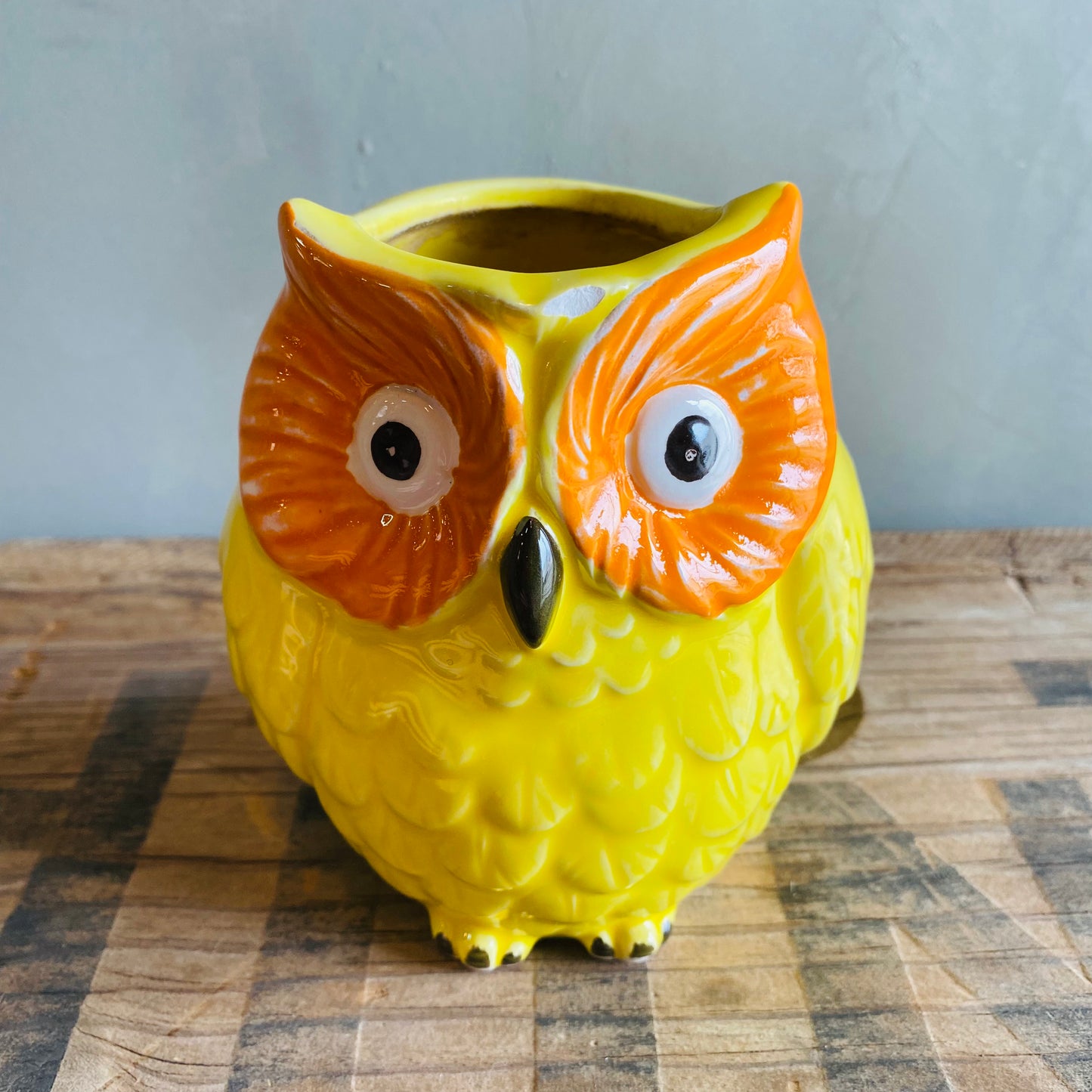 【1970s vintage】owl pen stand フクロウ ペンスタンド