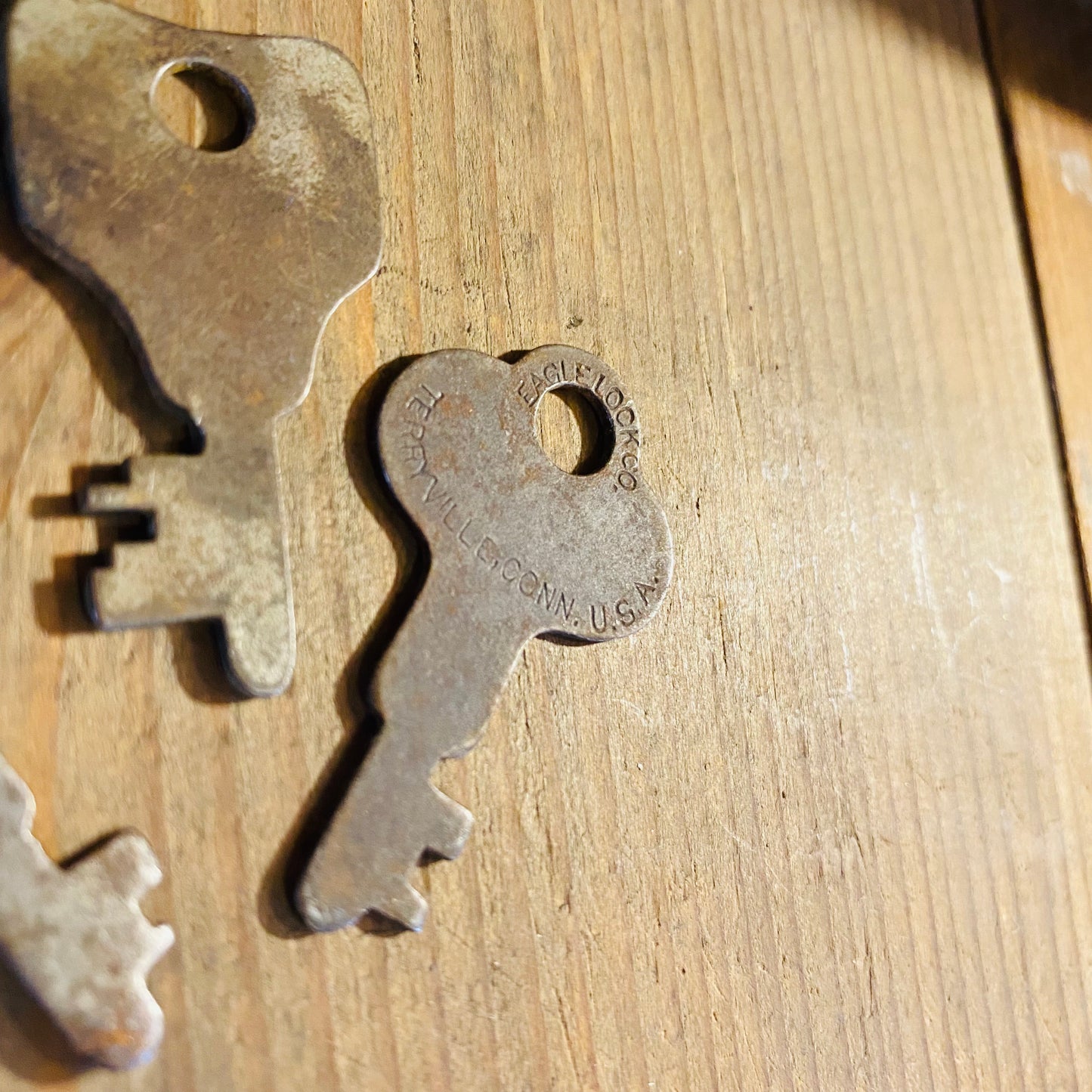 【USA vintage】鍵3本セット キー アンティーク ④