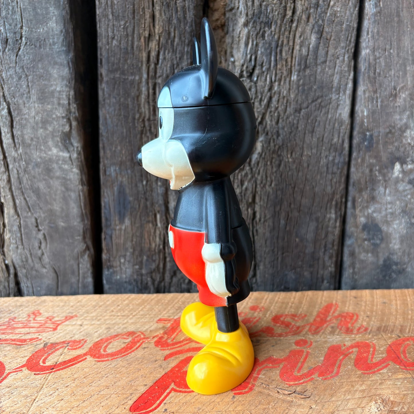 【1970s USA vintage】AVON Mickey Mouse Bubble Bath Bottle