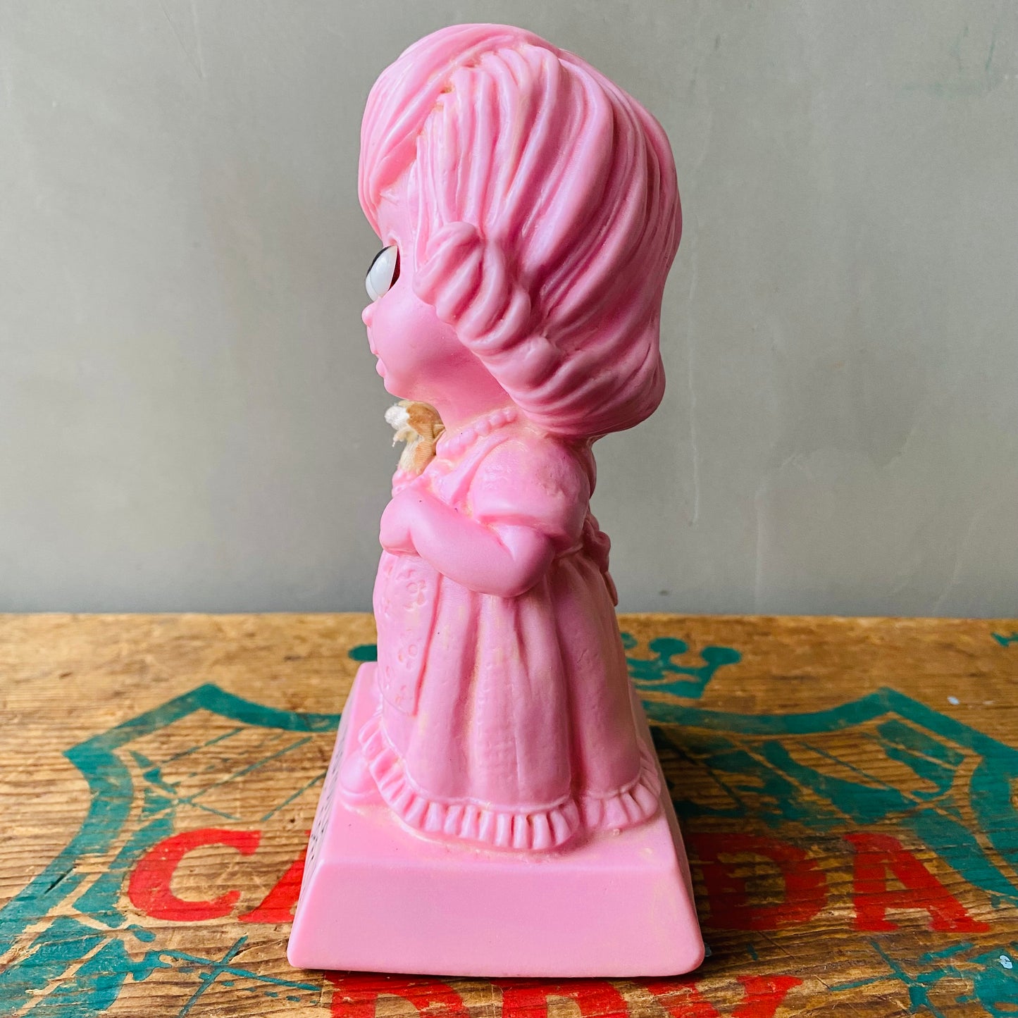 【1973 USA vintage】メッセージドール pink girl