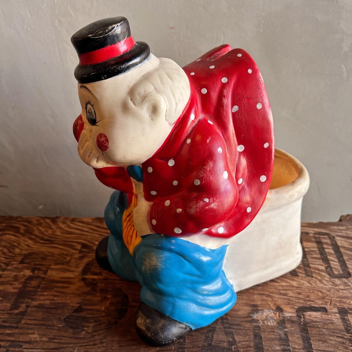 【USA vintage】Pierrot brush holder ピエロ ブラシホルダー