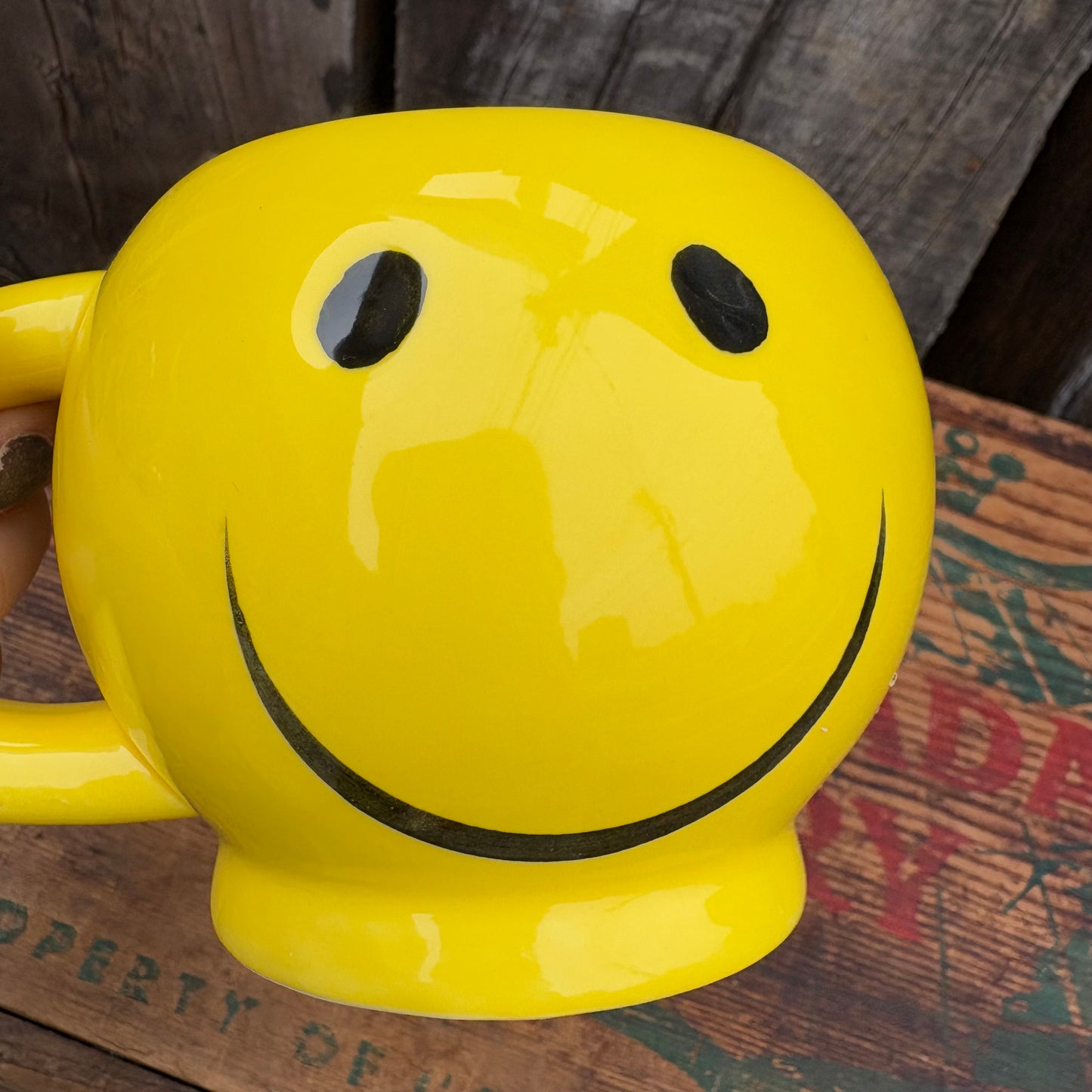 【1980s USA vintage】smileyface mug