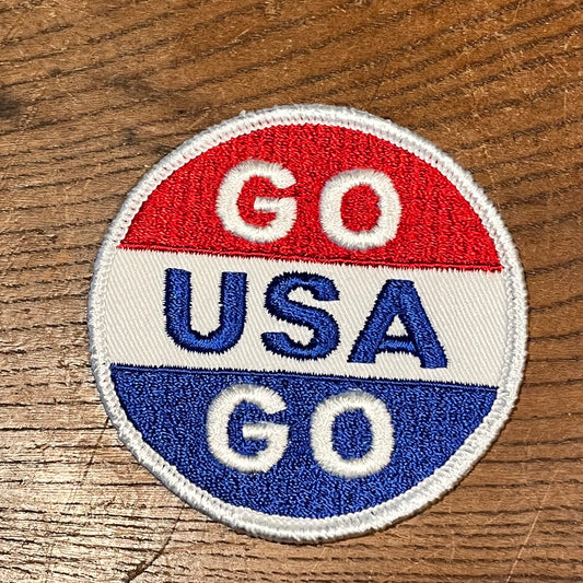 【USA vintage】ワッペン GO USA GO