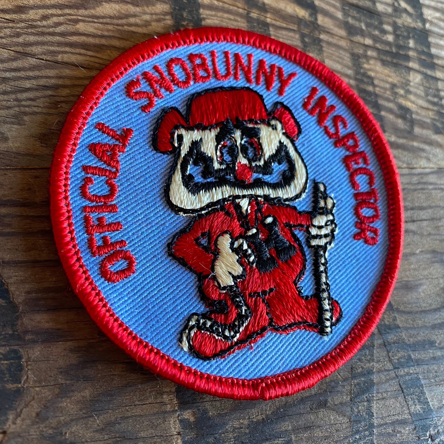 【USA vintage】ワッペン おじさん ブルー