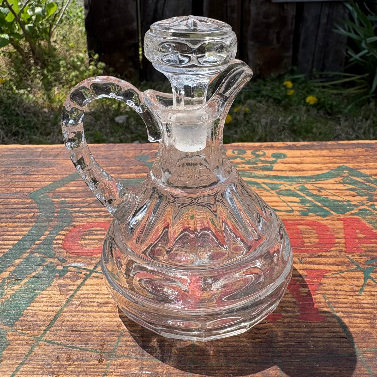 【USA vintage】 glass oil pot