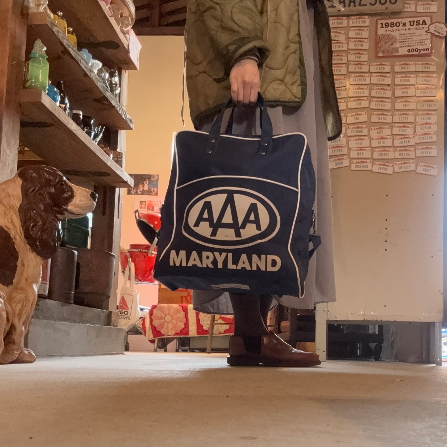 【USA vintage】AAA AUTOMOBILE CLUB MARYLAND BAG