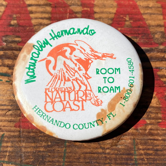 【USA vintage】缶バッジ NATURE COAST