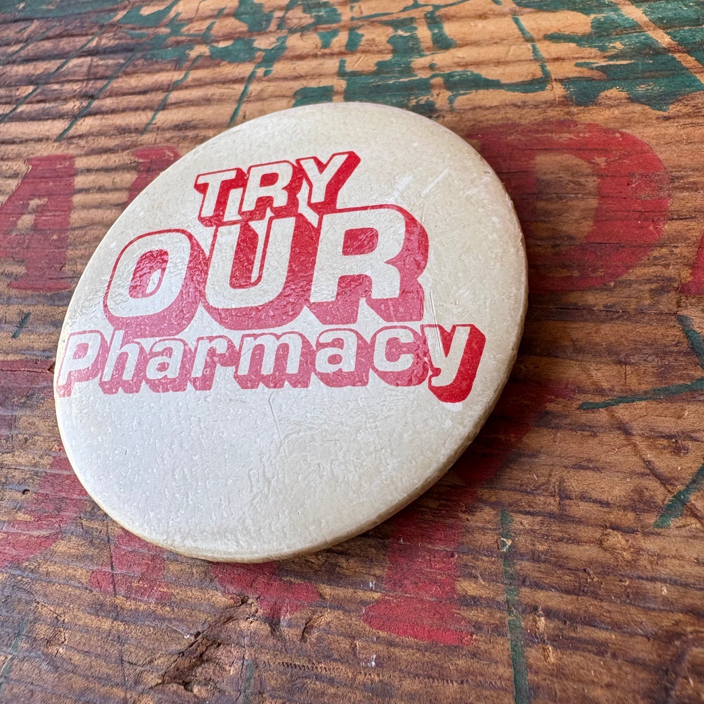 【USA vintage】PINBACK BUTTON 缶バッジ 英字