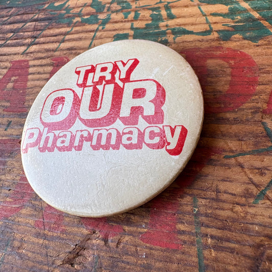 【USA vintage】PINBACK BUTTON 缶バッジ 英字