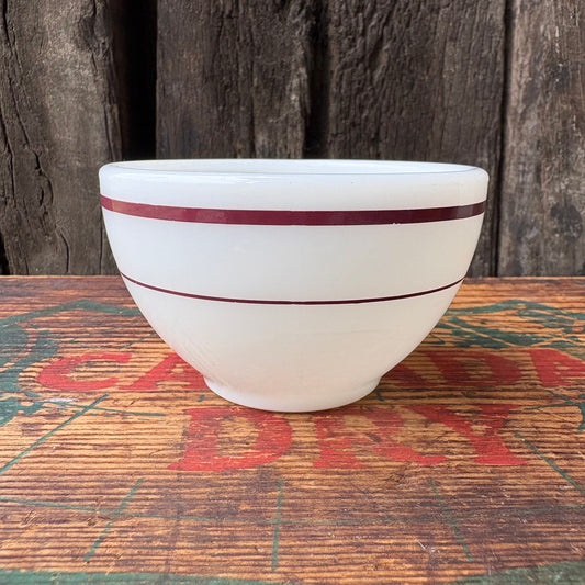 【1970s USA vintage】 CORNING mugcup burgundy band