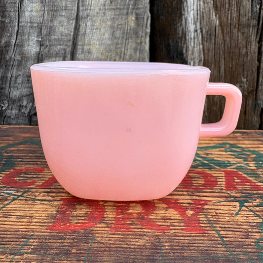 【1960s USA vintage】Glasbake soup mug pink