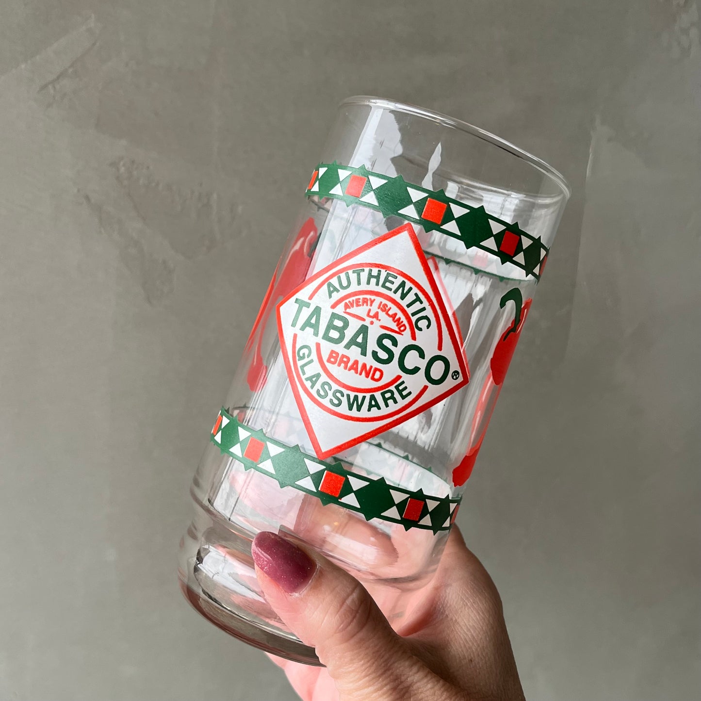 【USA vintage】TABASCO Glass