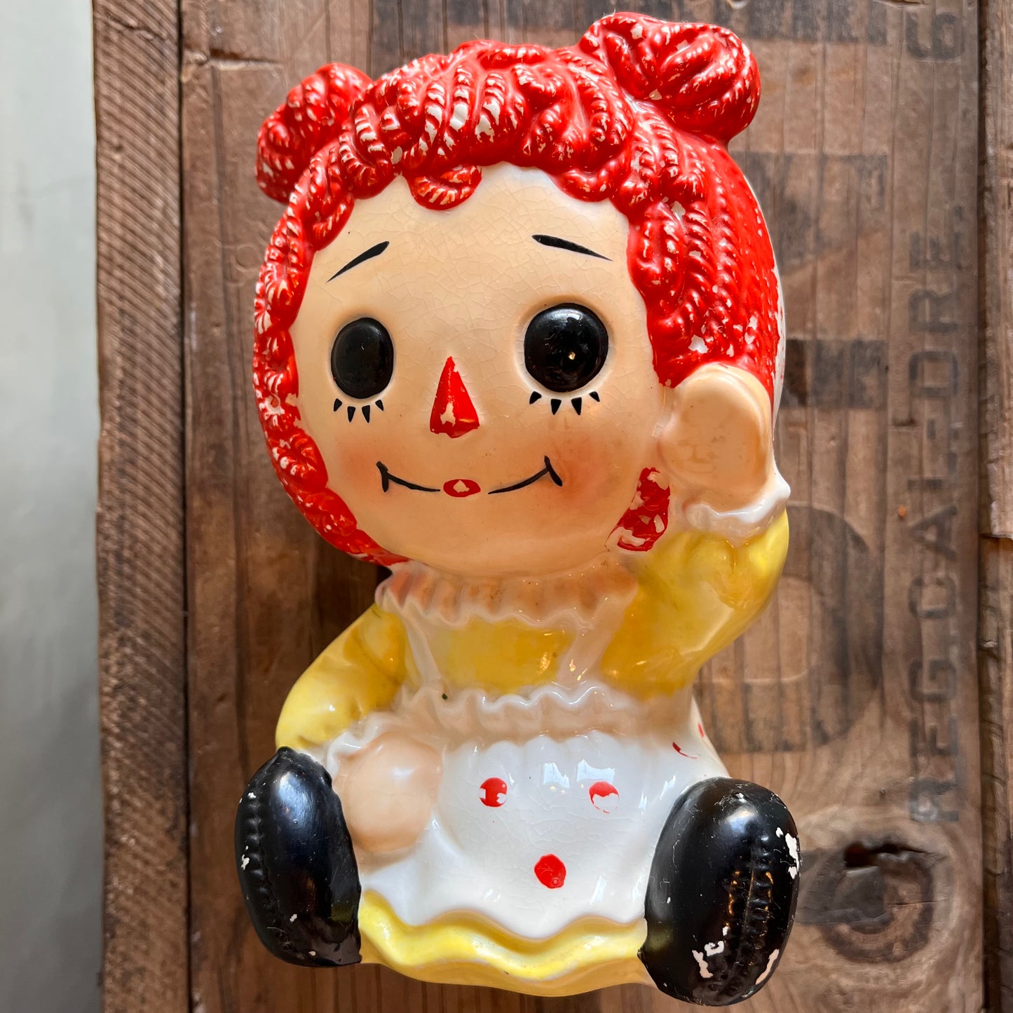 【USA vintage】Raggedy Ann Music Coin Bank