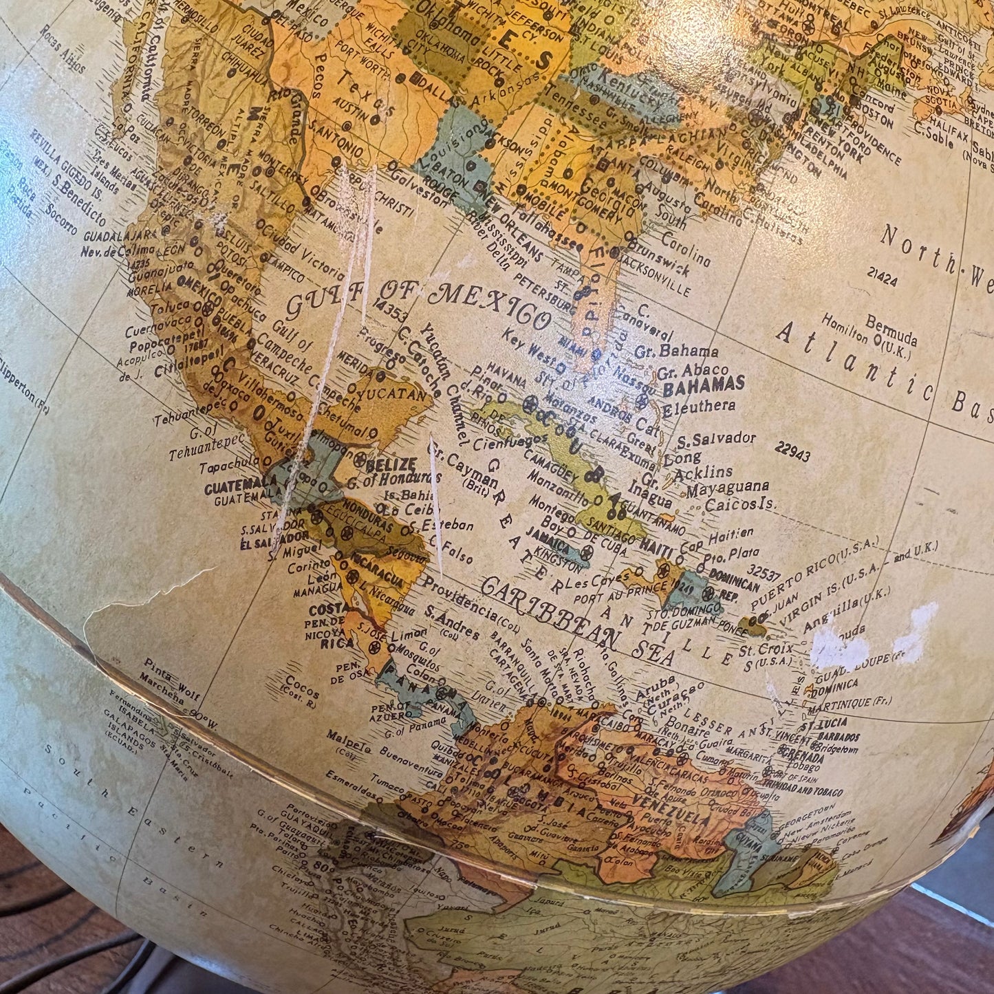 【USA vintage】 globe lamp