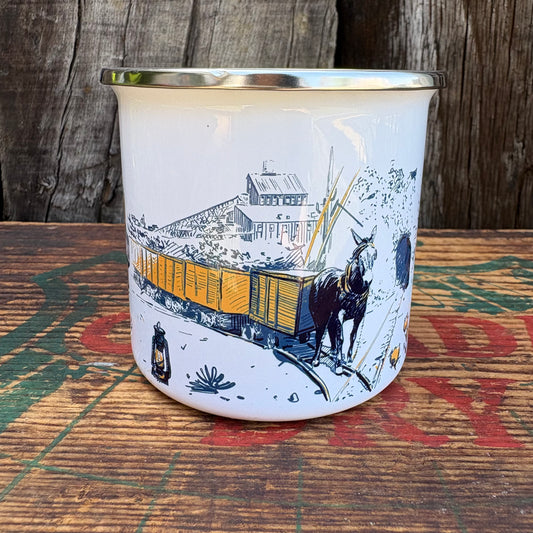 【USA】 enamel mug cup